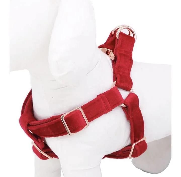 Customizable Polyester Printed Patter Step in Velvet Dog Harness