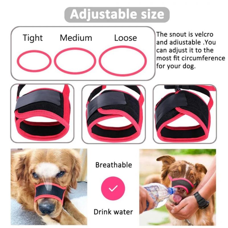 Breathable Mesh Dog Muzzle Anti Bark Mouth Mask Pet Mouth Cover
