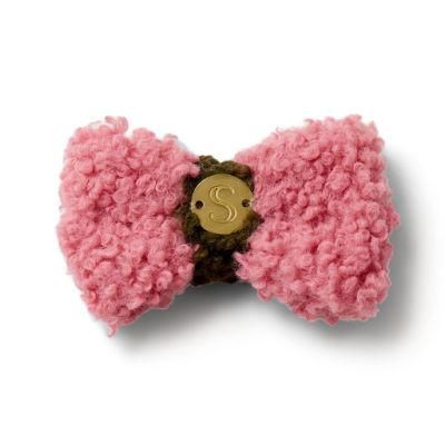 2022 OEM Manufacturer Fashinable Plush Velvet Dog Bowtie Soft Velvet Dog Accessories Winter Pet Dog Bowtie