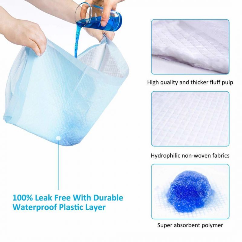 China Manufacturer Disposable Pet Blue High Absorb Underpad