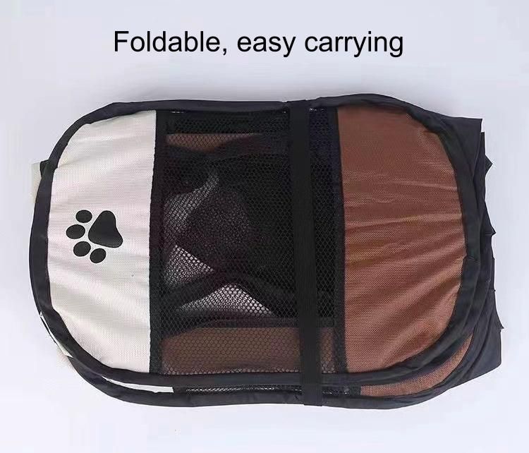 Customize OEM ODM Portable Foldable Travel Outdoor Dogs Cats Playpen Pet Dog Fence