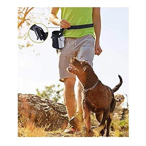 Dog Treat Bag, Dog Training Bag with Poo Bag Dispenser & Adjustable Easily Carries Pet Toys
