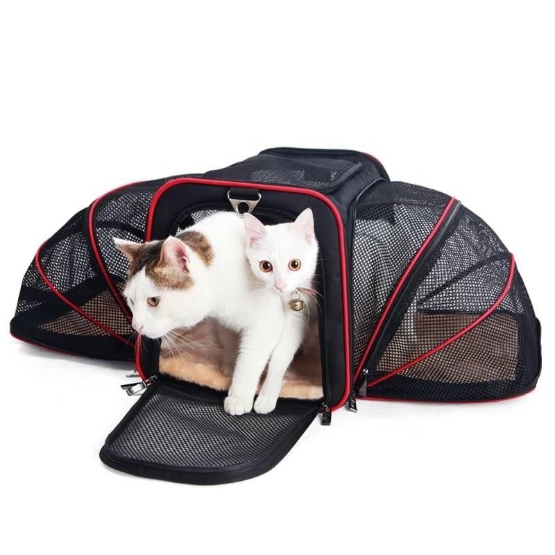 Dog/Cat Travel Bag Pet Expandable Carrier Airline Approved Foldable Pet Carrier