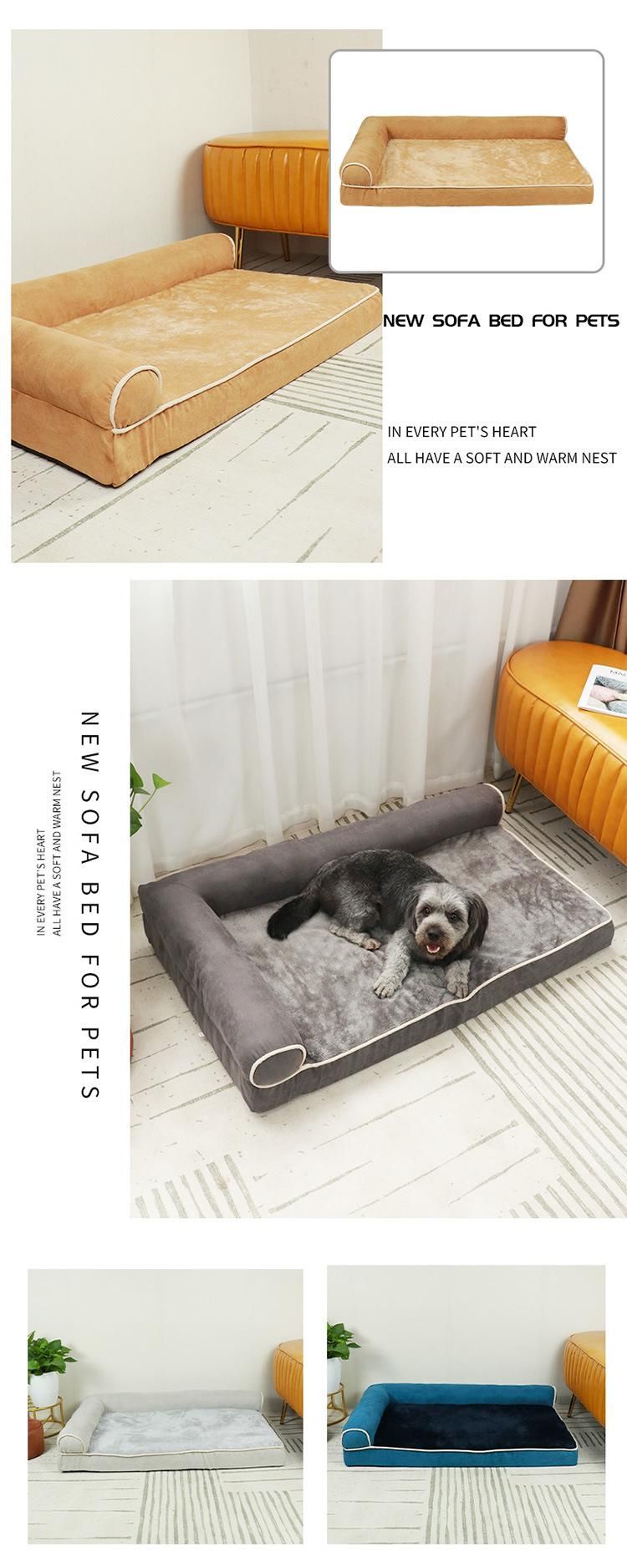 Customization Large Cat Bed Faux Fur Dog Cushion