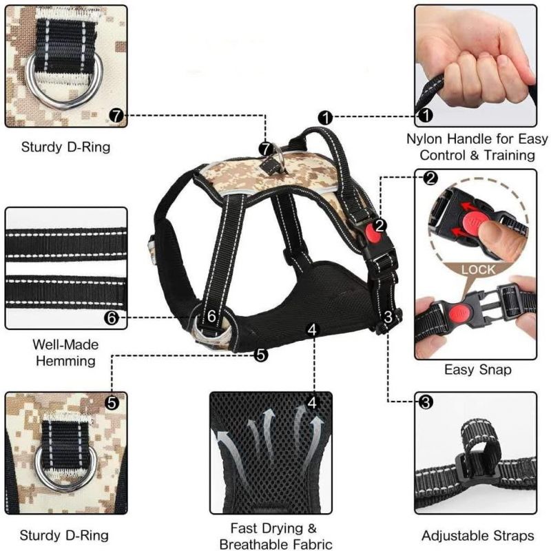 Easy to Wear & Locking Security Dog Harness