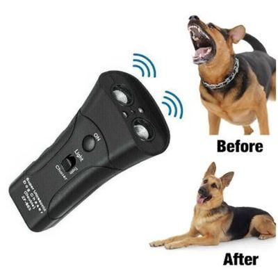 Ultrasonic Flash Light Handheld Dog Chaser Repeller with Flashlight