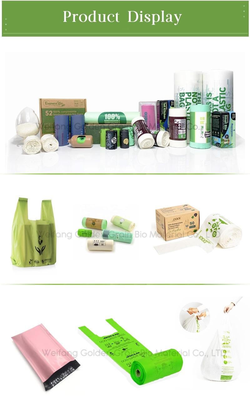 Green Pet Dog Poop Bag Eco Friendly Biodegradable Cornstarch Compostable Doggy Poo Dog Waste Poop Bag