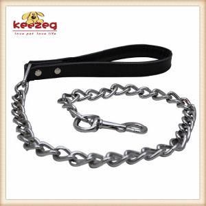 Durable Real Leather Dog Leash Chain/Lead for Medium Big Pets (KC0069)