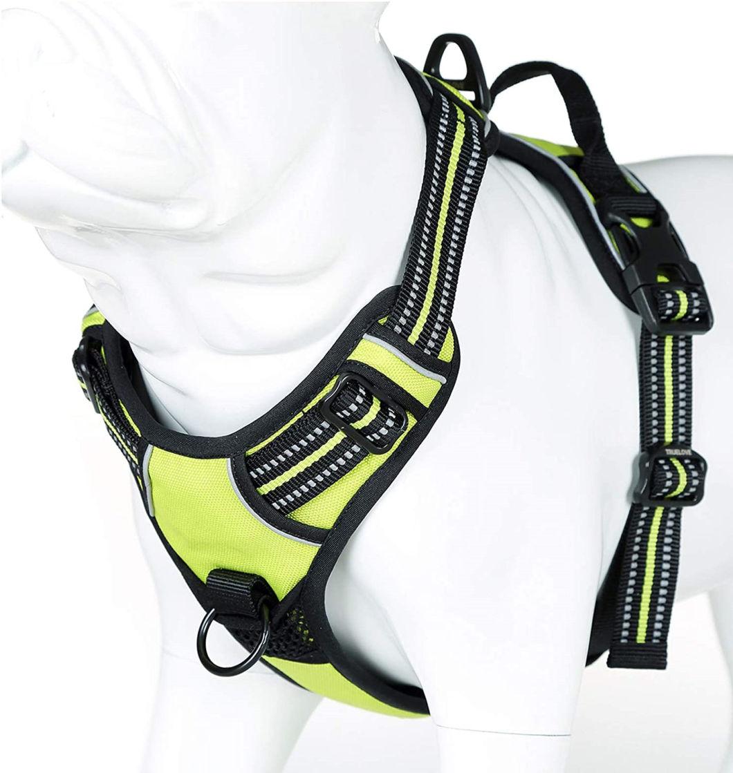 Nylon Pet Harness with Breathable Mesh Lining No Pull Design