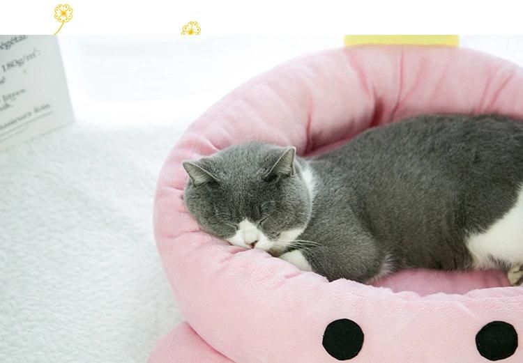 Crown Cute Design Best Quality Soft Cat Nest Kitten Mat Warm Comfortable Dog Sofa Cotton Pets Accessories Dog Bed Luxury