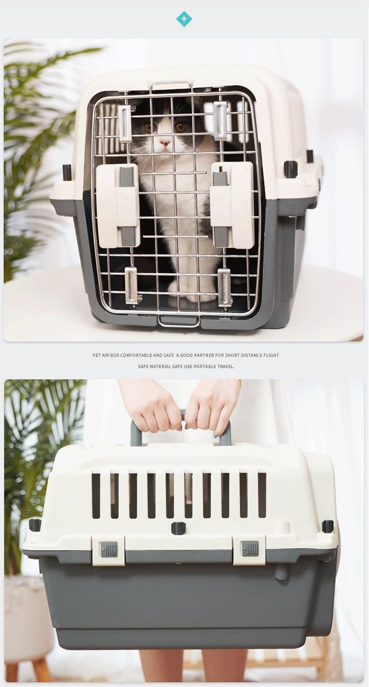 Wholesales Pet Carrier Airline with Hang a Bowl Urine Isolation Plate