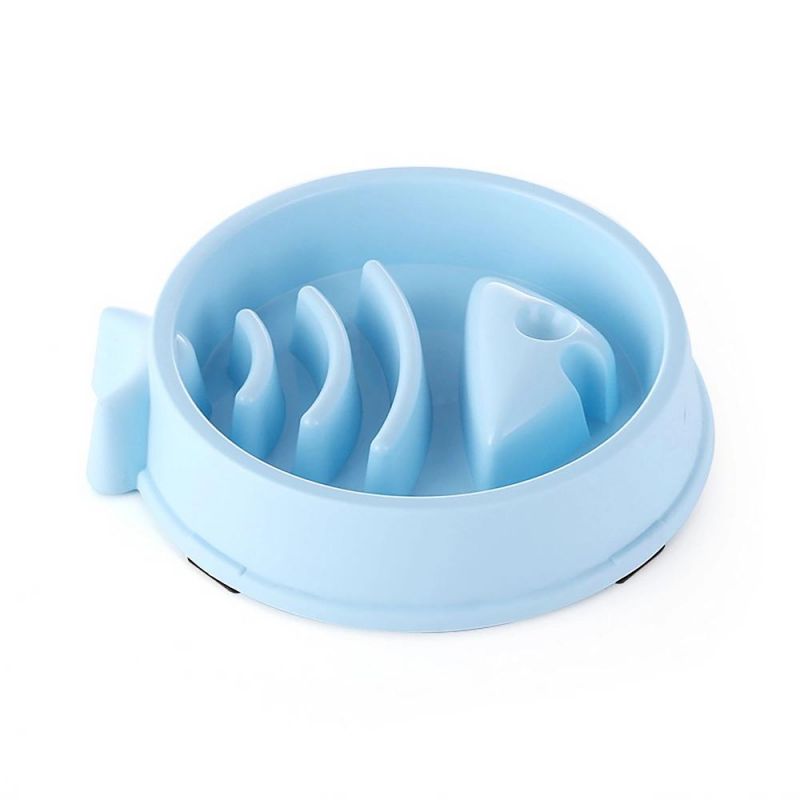 Travel Plastic Pet Portable Slow Feeding Bowl