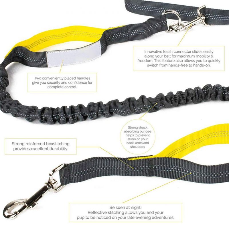 Dog accessories Best Dog Leash for Hands-Free Walking Fits up to 42 Inch Waist