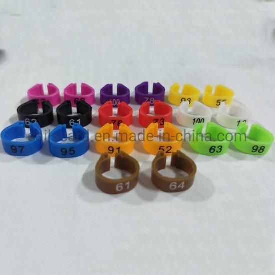 Personalized 10 Color Open Pigeon Clip Rings for Racing Pigeon