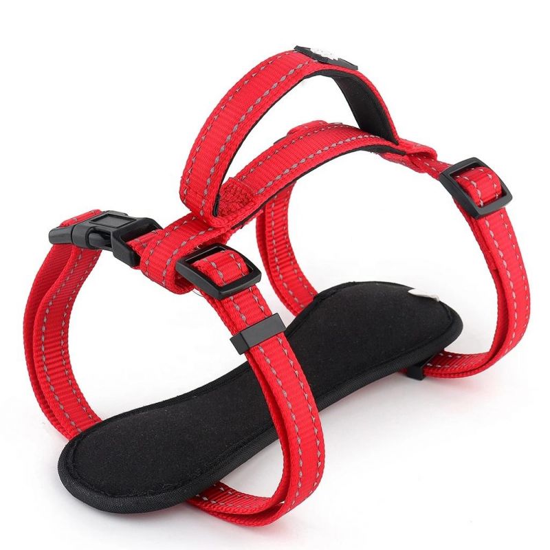 Waterproof Neoprene Soft Reflective Chest Plate Dog Harness with Handle