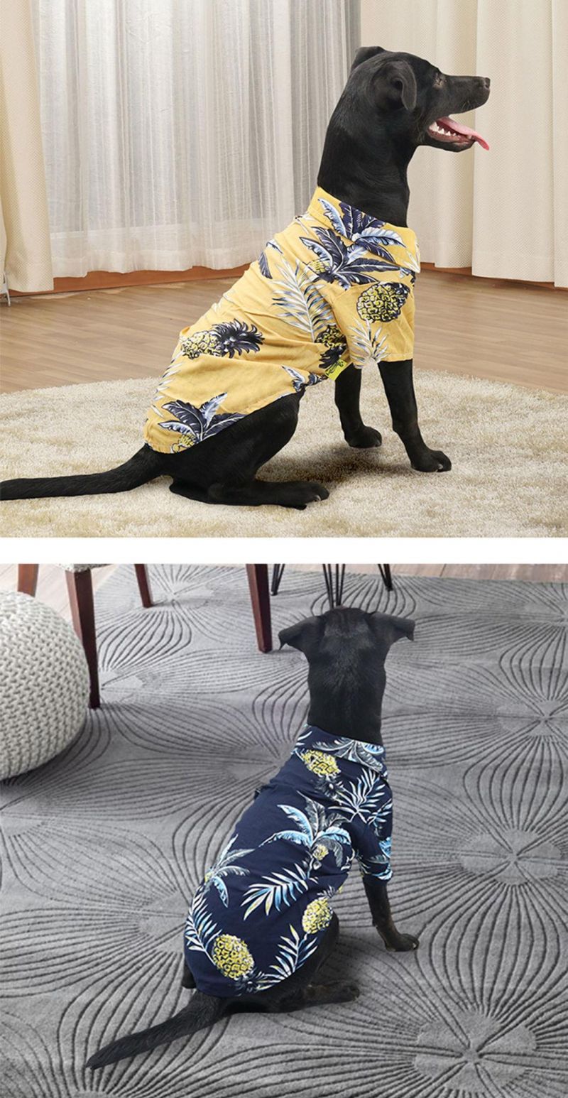 Pet Short Sleeve Shirt Hawaiian Style Dog Shirt