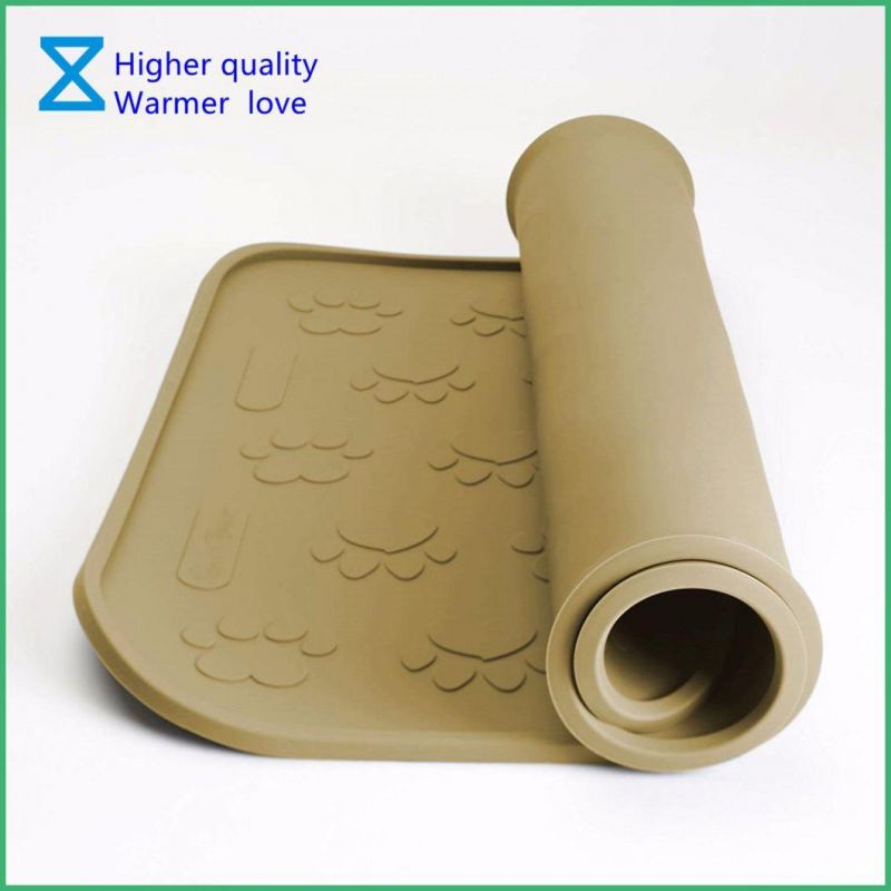 China Factory Providing High Quality Silicone Pet Feeding Mats for Dog Cats