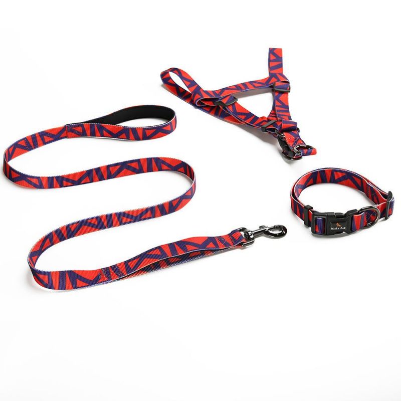 Wholesale Adjustable Dog Harness Leash Set with Customized Patterns Harness Dress Dog Brand Y Dog Harness