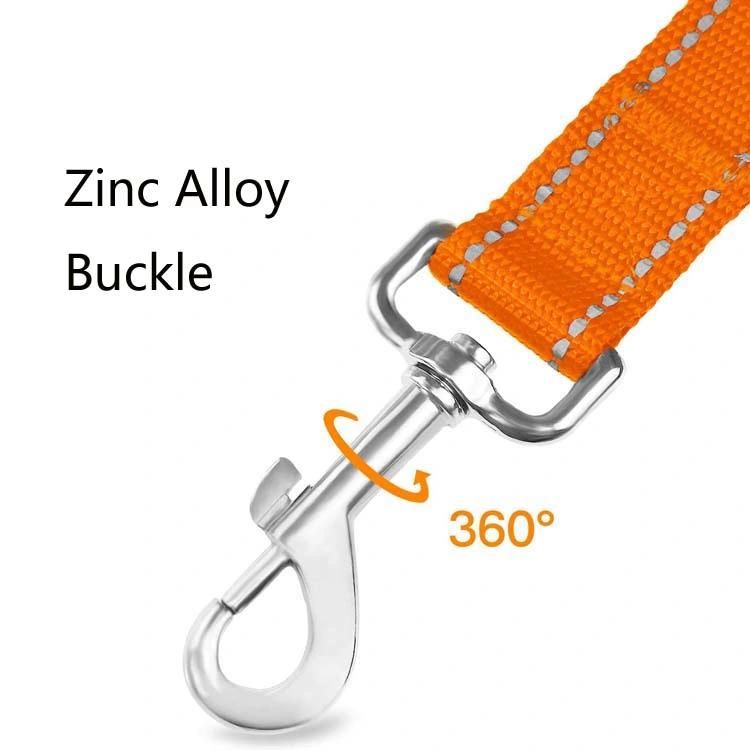 Safety Reflective Nylon Dog Leash for Walking Training, Easy to Grip Neoprene Padded Handle Dogs Leashes