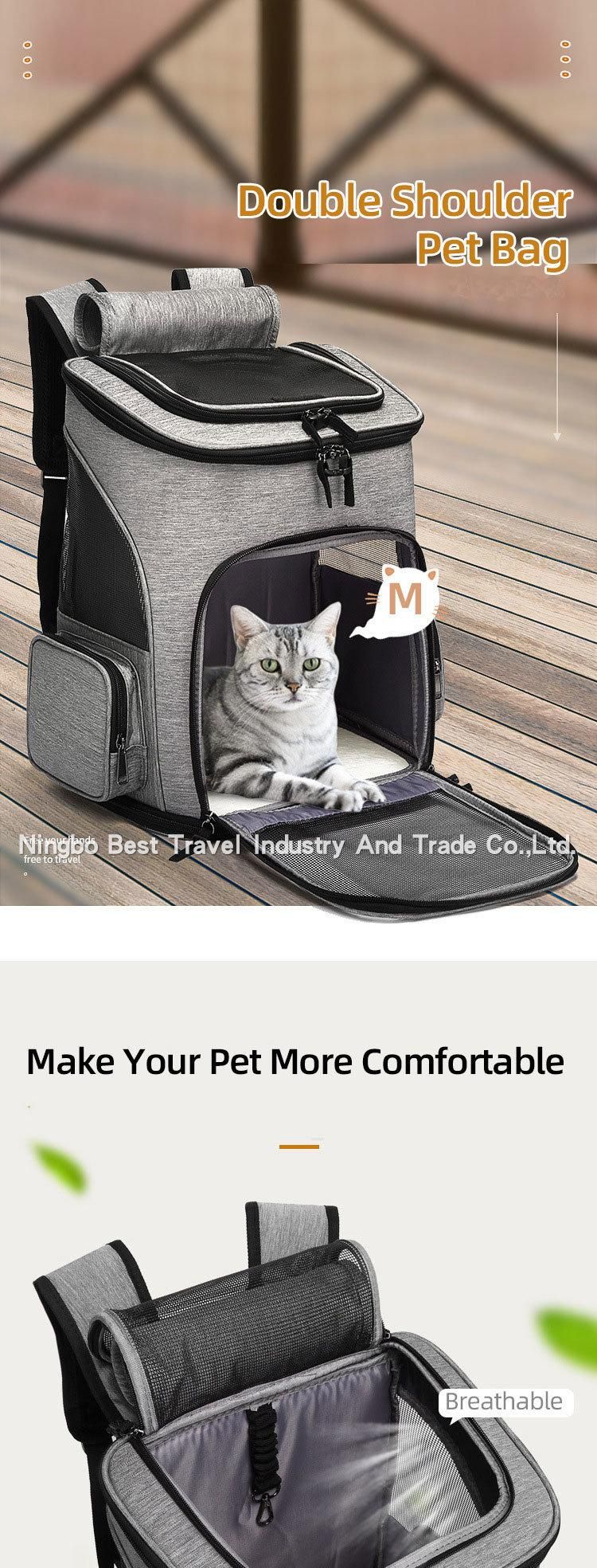 New Design Pet Backpack Convenient for Cat Dog Outing Pet Backpack Folding Bag Pet Carrier