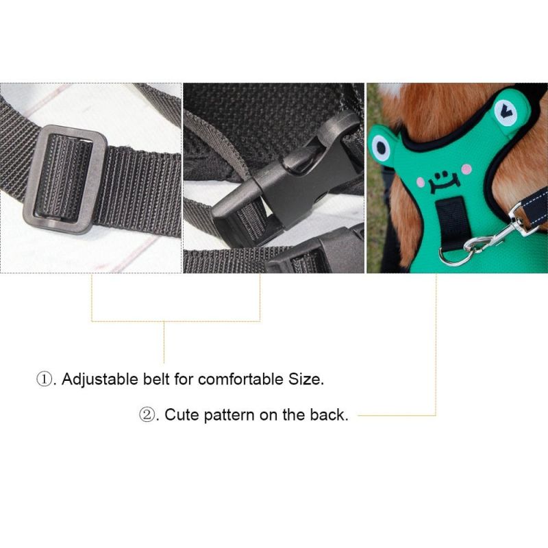 Oxford Material Durable Pet Vest Harness Walking No Pull Pet Dog Collar Leash Harness