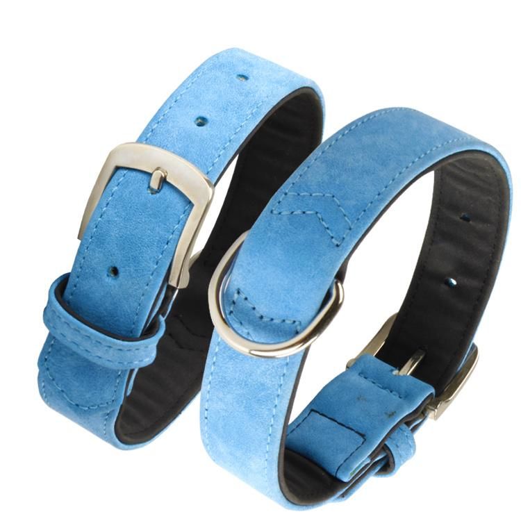 Factory Fashion Adjustable Comfort Pet Dog Collar, Private Durable PU Leather Dog Collars Logo Custom