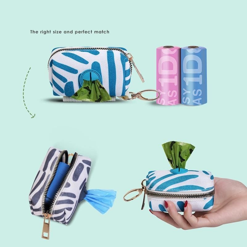Pet Garbage Bag Dog Poop Bag Pet Supplies Dispenser 15 Macrons Customized Unscented and Scented 15PCS a Roll Waste Bags
