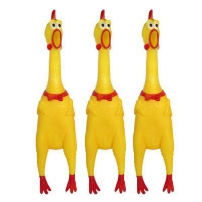 Vinyl Toys Pet Toy Squeaker Toy Shrilling Chicken Toy Luminous Vinyl