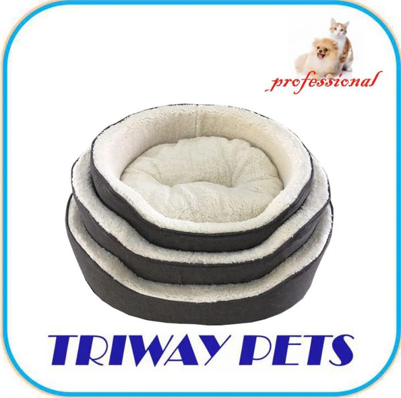 Imitation Hessian Foam Pet Bed (WY180305A/C)