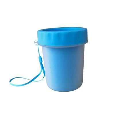 Wholesale Portable Pet Dog Paw Cleaner Cup Latest Design Dog Paw Foot Cleaner Washing Cup Blue-S