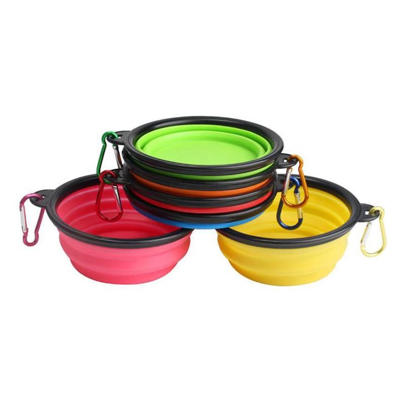 Wholesale Silicone Soft Pet Food Tray with Metal Hook