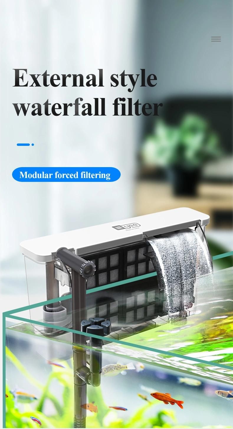 External Hanging Waterfall Filter for Small Gold Fish Tank