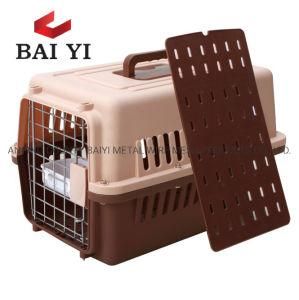 Best Dog Product Stackable Collapsible Plastic Pet Carrier Airline on Wheels