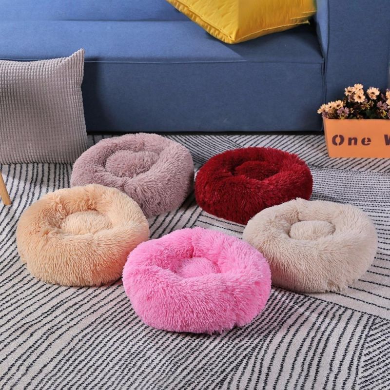 Dog Soft Warm Sleeping Plush Cushion Cat Supplies Pet Beds Sofa