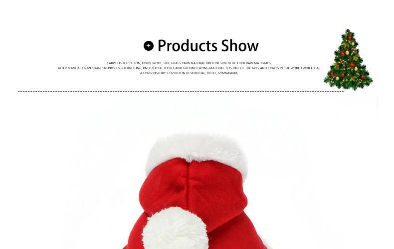 Wholesale Hoodie Cosplay Pet Clothes Santa Style Christmas Dog Costume for Dog Cat