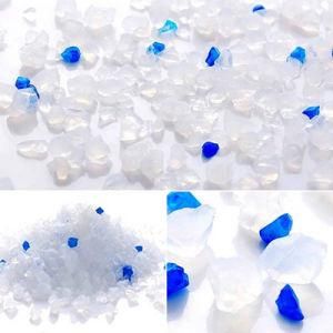 Wholesale Silica Gel Cat Litter White +3% Blue Irregular 1-8mm Crystal Cat Litter