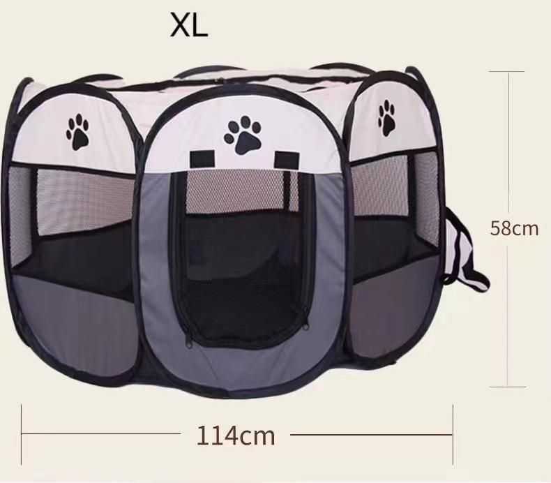 Customize Fabric Portable Portable Dogs Cats Exercise Indoor Outdoor Playing Fence Water Resistant Pet Dog Playpen