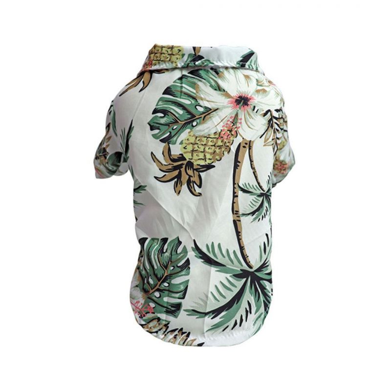 Dog Shirt Hawaii Style Floral Printed Pet T-Shirts Pet Summer Beach Vest Shirt Clothes