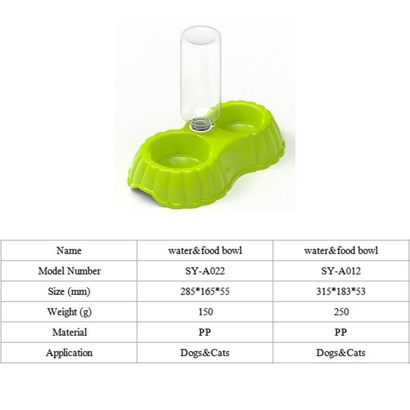 Wholesale Plastic Pet Feeder Double Pet Bowl for Dog Feed