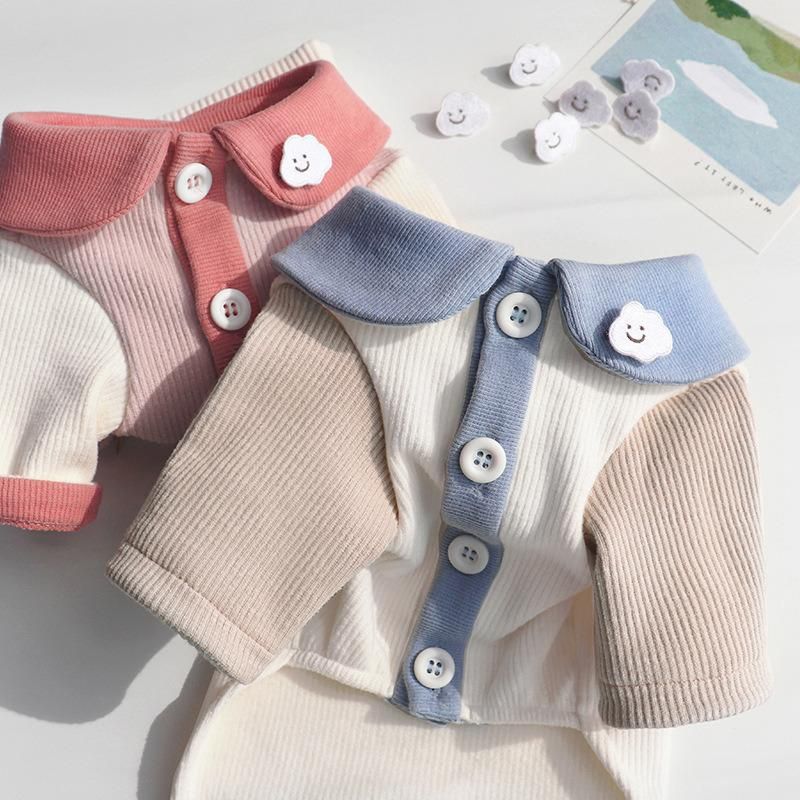 Cute Clouds Pet Dog Clothes Autumn Winter Dogs Coats Sweater Chihuahua Puppy Medium Dogs Knitting Sweater Costume Coats Outfit