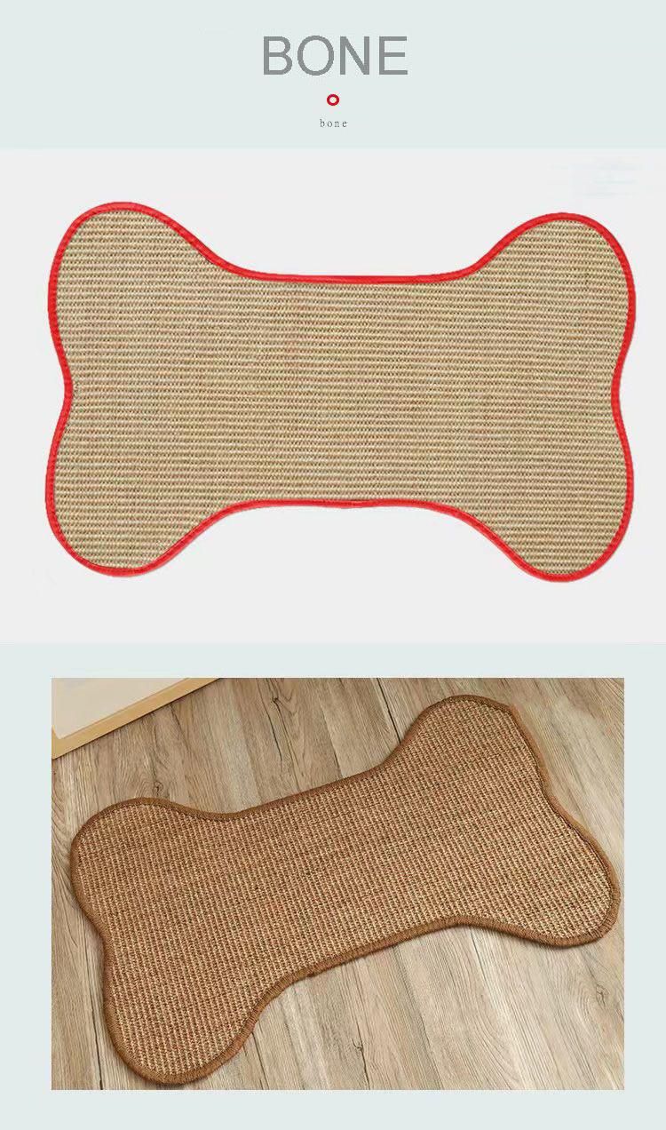 Animals Training Rug Natural Sisal Scratch Play Pad Floor Carpet