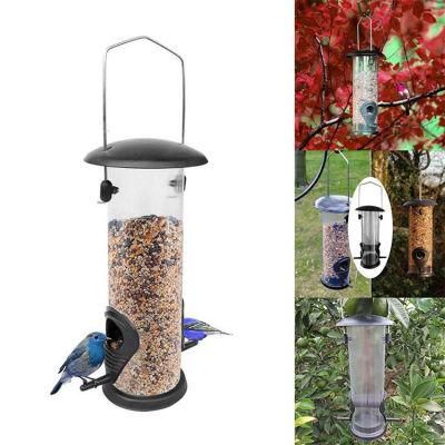 Squirrel Proof Automatic Hanging Bird Food Feeder Feeding Feed Apparatus