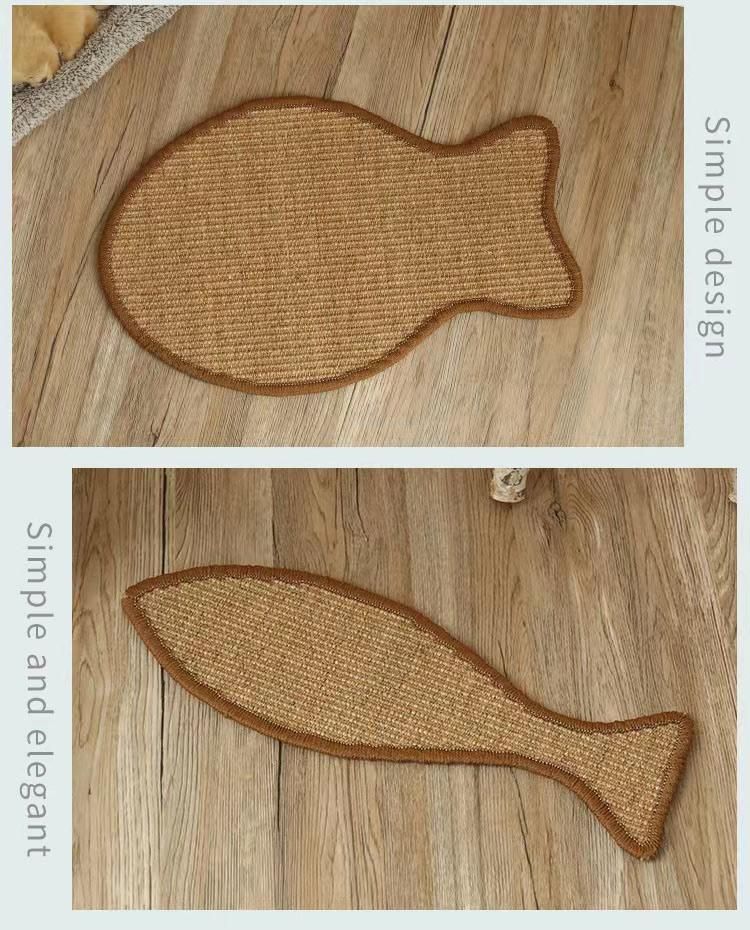 Natural Sisal Carpet Cat Play Rug Scratching Mat Pets training Carpet