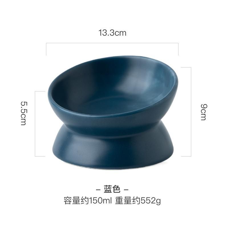 Wholesale Durable Neck Guard Easy Clean Practical Cat & Dog Ceramic Bowl Elevated Pets Ceramic Bowl