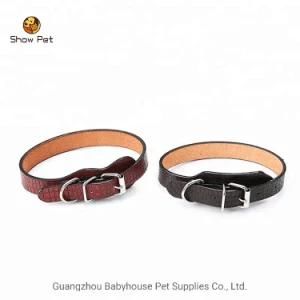 Hot Sale Multicolor Adjustable Training Faux Leather Soft Dog Collar