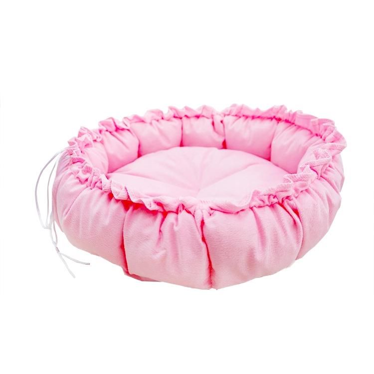 Adjustable Drawstring Round Cat Bed Covers Dog Comfortable Pet Bed Pet Mat Pad Sofa