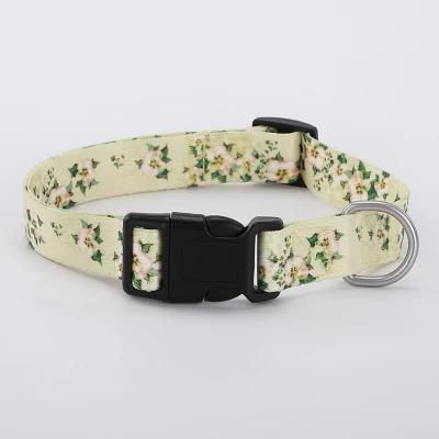 Free Sample Custom Logo Dog Products Sublimation Printing Comfortable Dog Collar and Leash