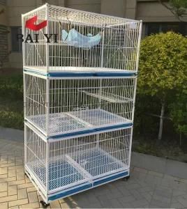Wire Mesh 4 Tier Cat Cage House for Breeding Zhejiang Pet Products