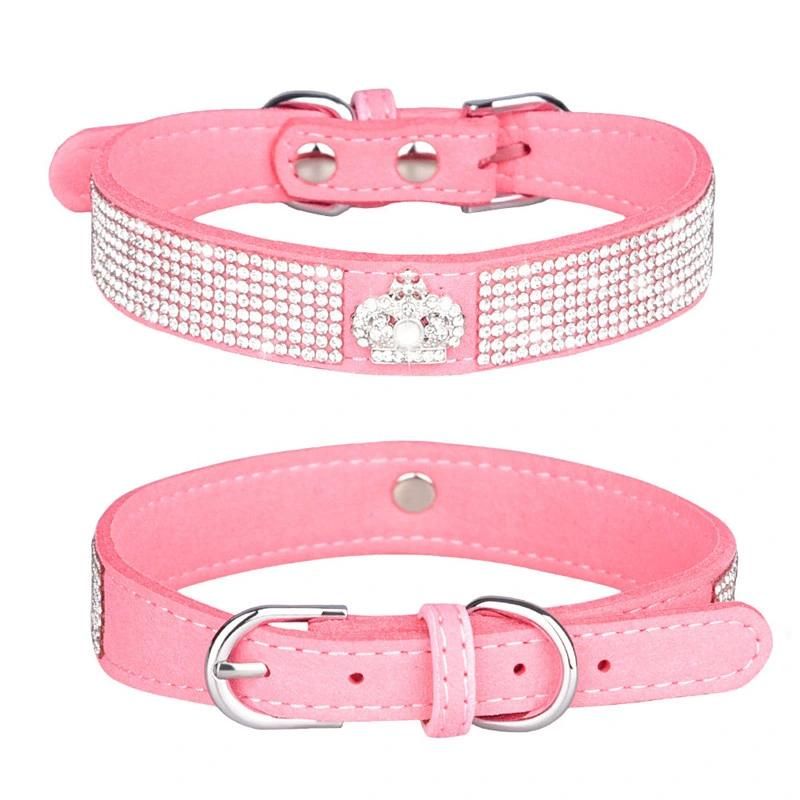 Diamond Dog Training Collar with Leather Material