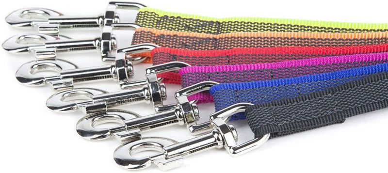 20mm Wide Blue Julius K9 Super Grip Rubber Stitched Dog Safety Leash - 1m or 1.2m